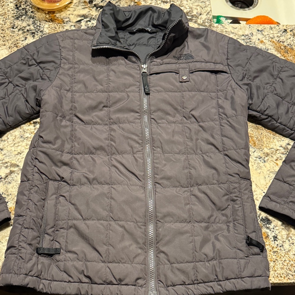 The North Face Charcoal Quilted Jacket